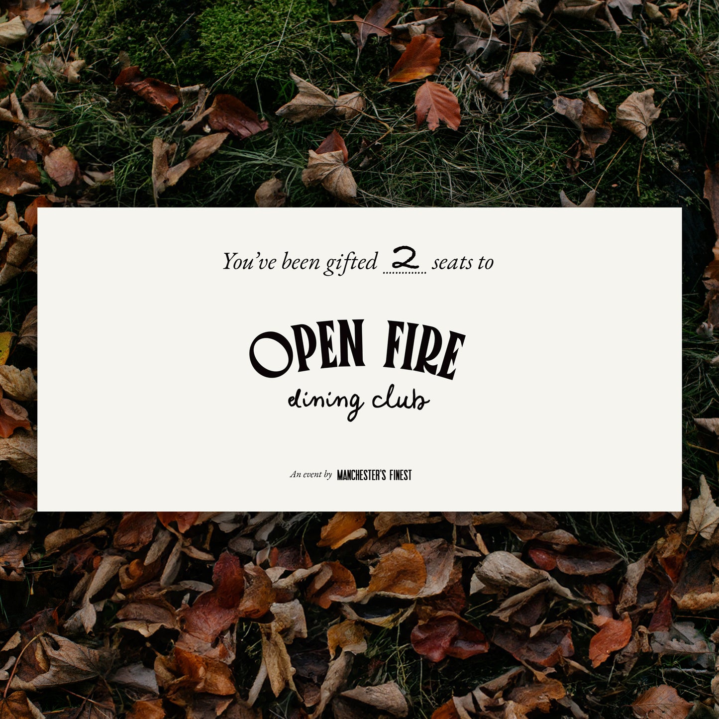 Open Fire Dining Club Gift Voucher